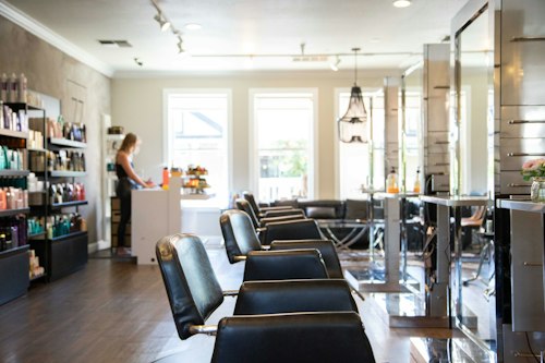 A bright salon